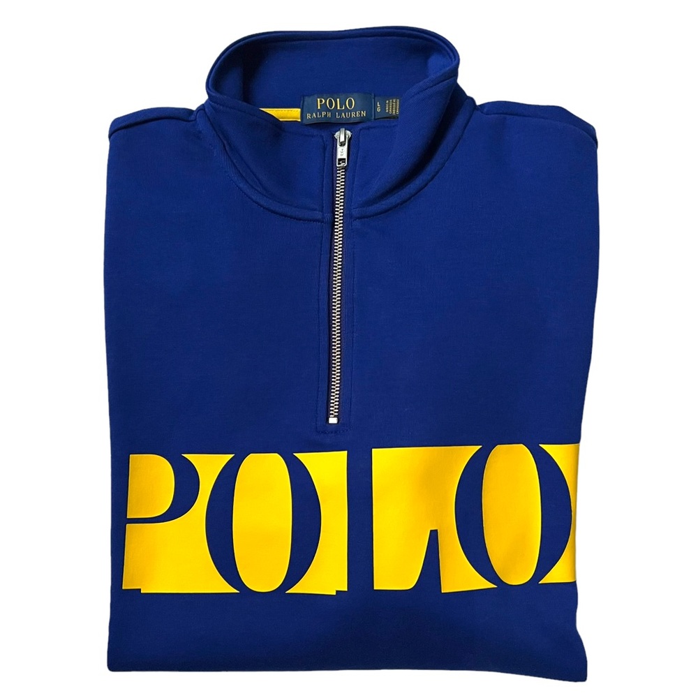 POLO RALPH LAUREN Double Knit Tech Panel Logo Jogger Sweatsuit Blue Size L - Picture 5 of 12